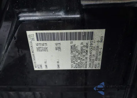 2012 Nissan Altima 2.5 S from USA, damaged, VIN 1N4AL2AP5CN455295